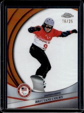 2026 Topps Chrome US Winter Olympics Brittani Coury Orange Refractor #/25