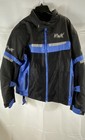 HWK Motorsports Men's Black Blue Textile Armored Motorcycle Biker Jacket Sz XL — photo 1
