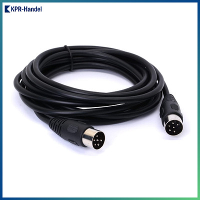 Midi-DIN-Kabel 6-polig Stecker auf Stecker 3m Audiokabel Adapter