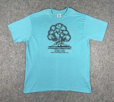 VTG Trinity Site Ground Zero T-Shirt Mens XL NM Manhattan Project Atomic Bomb