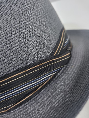 Vintage Dobbs Fifth Avenue New York Fedora Charcoal Gray Hat 7 5/8 Made In USA - Picture 4 of 11