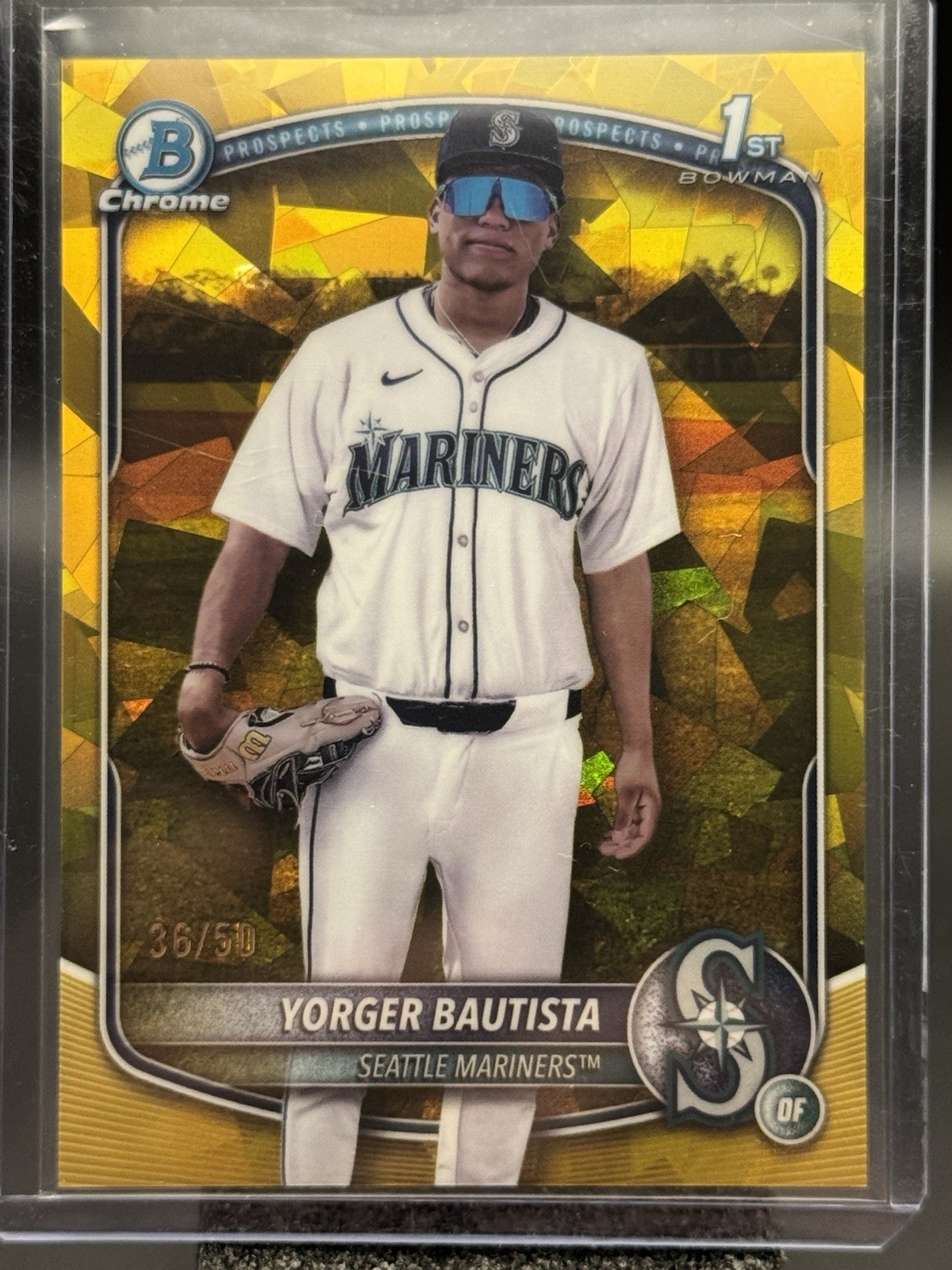 2025 Bowman Chrome Sapphire YORGER BAUTISTA BCP-194 1st GOLD Sapphire /50