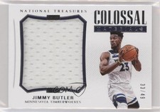 2017 Panini National Treasures Colossal Materials 33/49 Jimmy Butler #CM-8 5w7