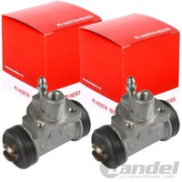 2X Herth+Buss Radbremszylinder 22,23Mm Hinten Passend FüR Nissan Navara