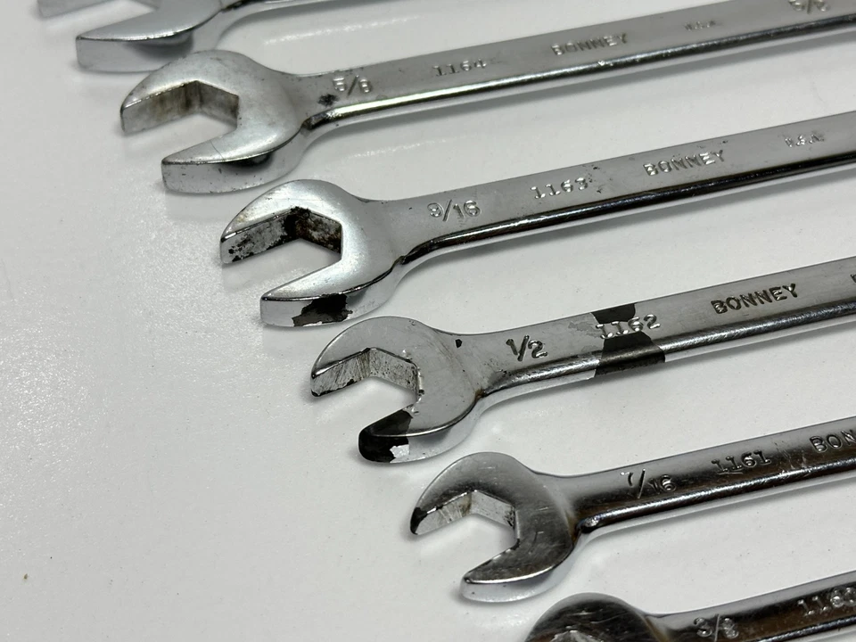 Bonney Tools USA 8pc Full Polish SAE 11/32 to 3/4” Combination Wrench, 12 Point - Image 4 of 4