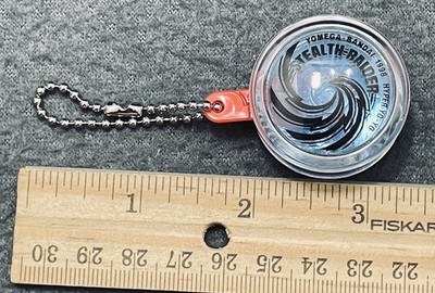 Yomega Yo-Yo Vintage Keychain Stealth Raider Blue NOS