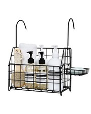 Large Rustproof Shower Caddy Hanging, 304 Stainless Steel Hanging Shower Orga...