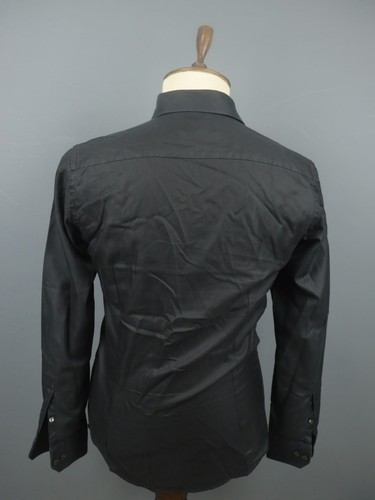 Eton Black Slim Fit Formal Long Sleeve Button Down Shirt Size 40 / 15.75 - Picture 6 of 11