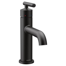 Moen 6145BL Matte Black One-Handle Bathroom Faucet - Slight Wear