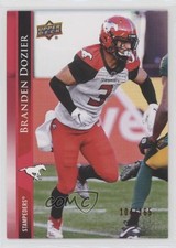 2021 Upper Deck CFL Red 104/165 Branden Dozier #102 0q0m