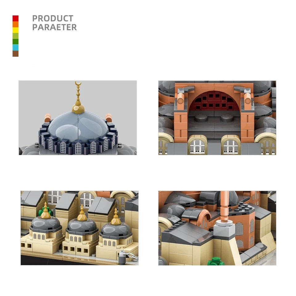1434PCS Hagia Sophia-lstanbul Building Blocks Large Scale Architecture Model Kit - Image 4 of 4