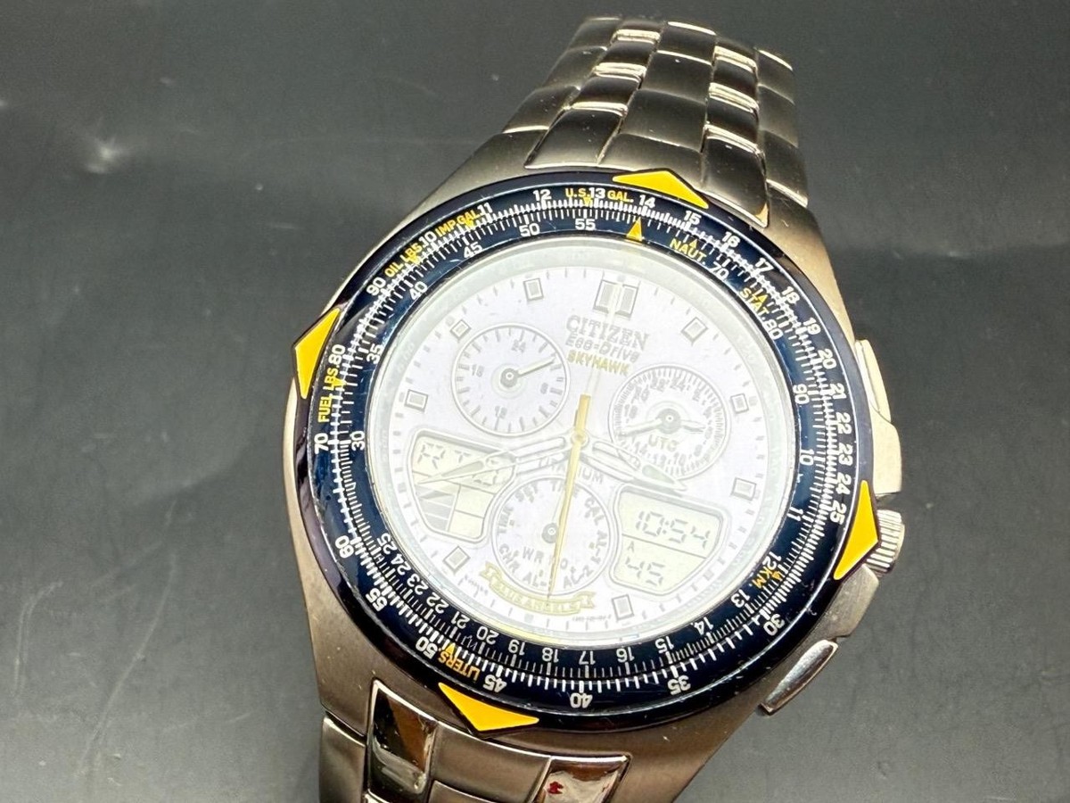 CITIZEN 　エコドライブ　チタニウム C650-T002765 Citizen Skyhawk Eco-Drive C650-T000967 TA Watch. | eBay