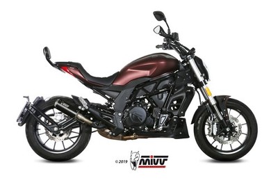 MIVV MK3 Auspuff schwarz passend für Benelli 502C 2019-2024