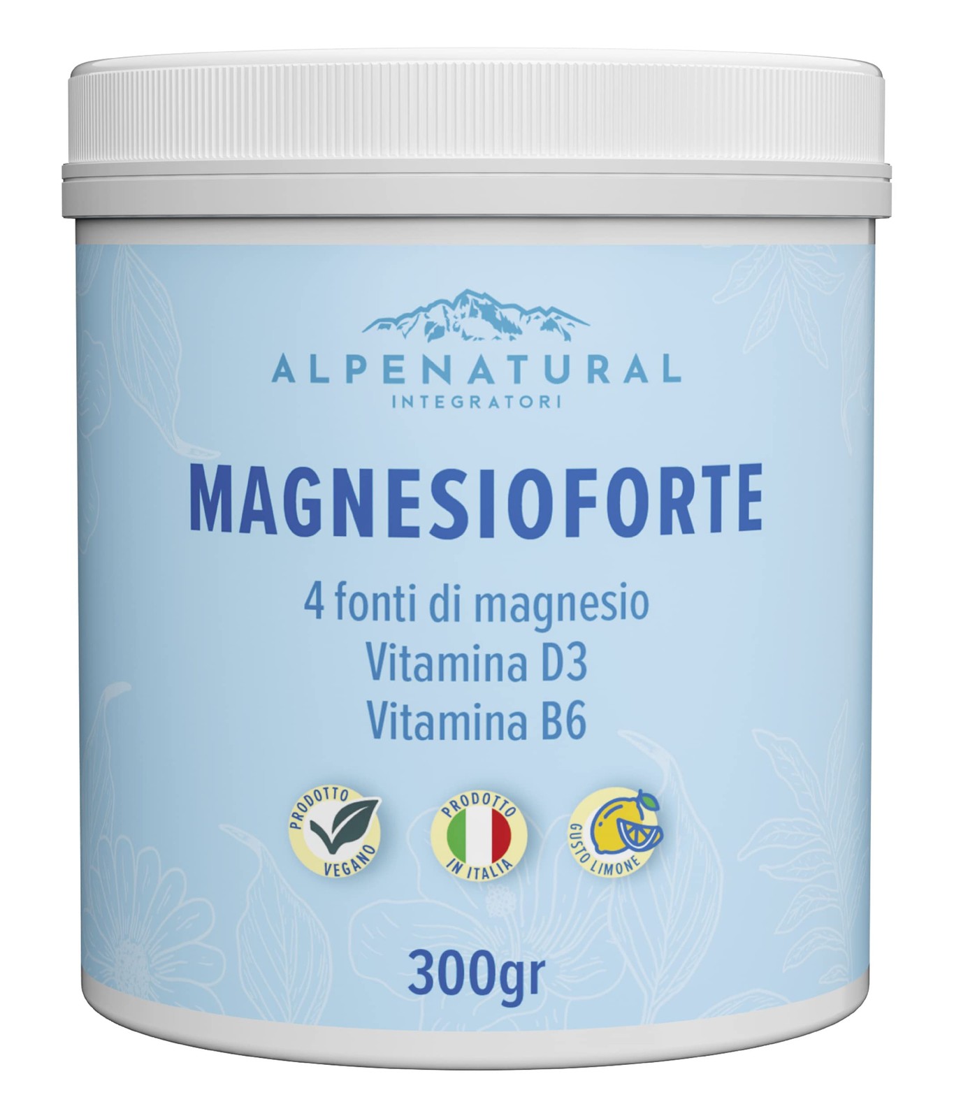 Magnesioforte Alpenatural Polvere 4 Fonti con Vitamina B6 e D3 - Shop Online