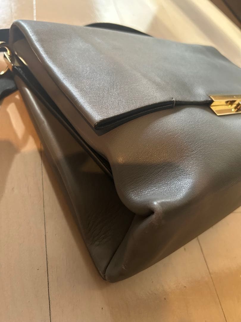 CELINE shoulder bag bag bicolor gray CELINE bag — image 7