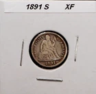 1891-S  Seated Liberty Dine  -- XF Condition
