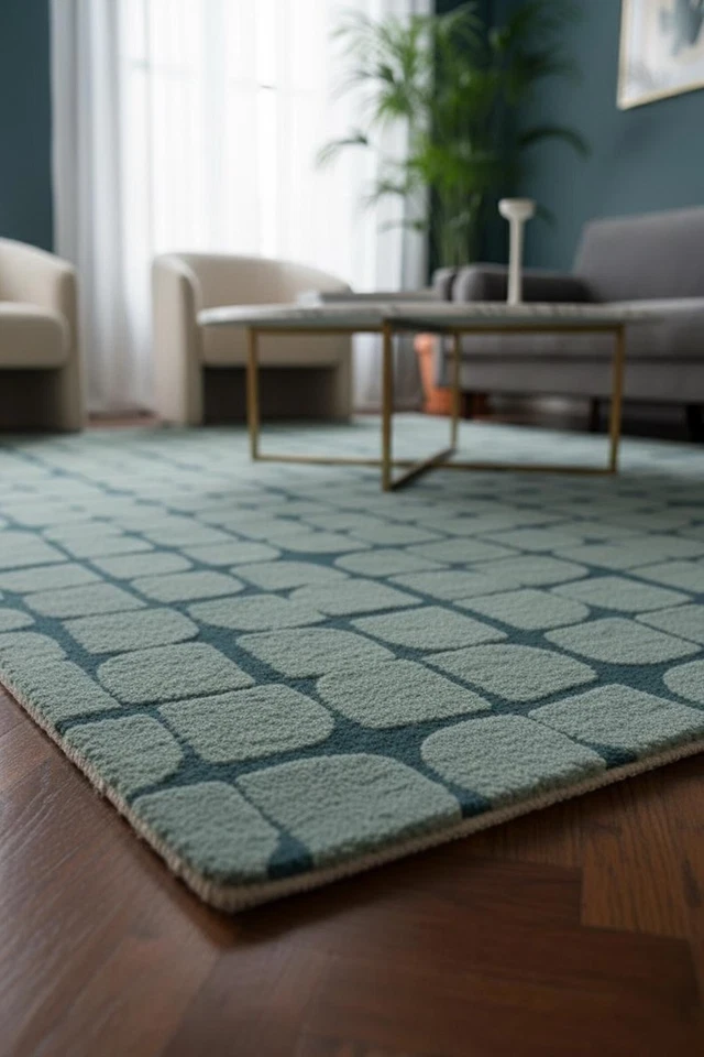 Hand Tufted Modern Home Decor Floor Area Rug | Luxury Hand Tufted Carpet - Image 3 of 4
