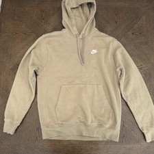 Nike Pull Over hoodie Size Small- TAN With pockets