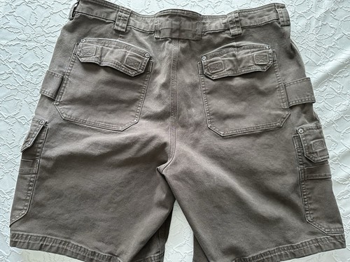 Duluth Trading Co Mens Size 42 Chocolate Brown Flex Fire Hose Cargo Shorts - Picture 15 of 19