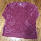 Women’s Mayfair Crew Neck Beautiful Pink Fuzzy Fleece Pajama Top Size 3XL — photo 1