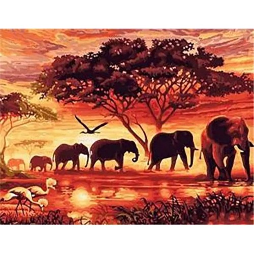 MISHBAY Diamond Painting Adulti Alberi - 30x40 cm