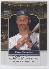 2008 Upper Deck Yankee Stadium Legacy Chris Chambliss #YSL4042 h8e