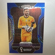2022 Panini Prizm World Cup Qatar Hugo Lloris France #98 Blue Mojo Prizm /75