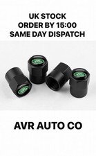 PREMIUM QUALITY LAND ROVER VALVE CAPS DUST CAPS SET OF 4 BLACK FITS ALL MODELS