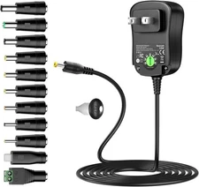 Universal AC/DC Adapter Multi-Voltage Regulated Switching Power Supply with... 