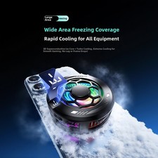 Phone Cooler with Magnetic Attachment RGB Light and Precise for Smart for temp