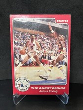 1983-84 Star Philadelphia 76ers 1982-83 NBA World Champions - Julius Erving #4