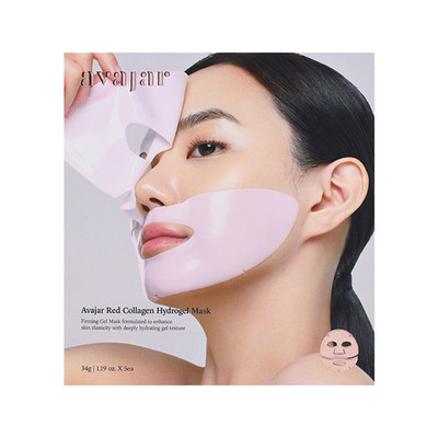 Avajar Red Collagen Hydrogel Mask 5ea / Anti-Aging, Korean Cosmetics, KBeauty