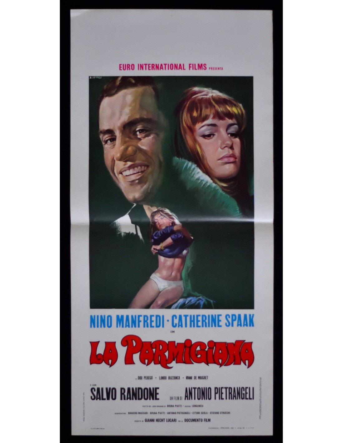 Locandina originale film La parmigiana (1963) - Regia di Antonio Pietrangeli