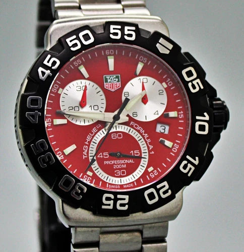 TAG Heuer Formula 1 Chronograph Ref. CAH1112 200m Rotating Bezel Swiss Watch