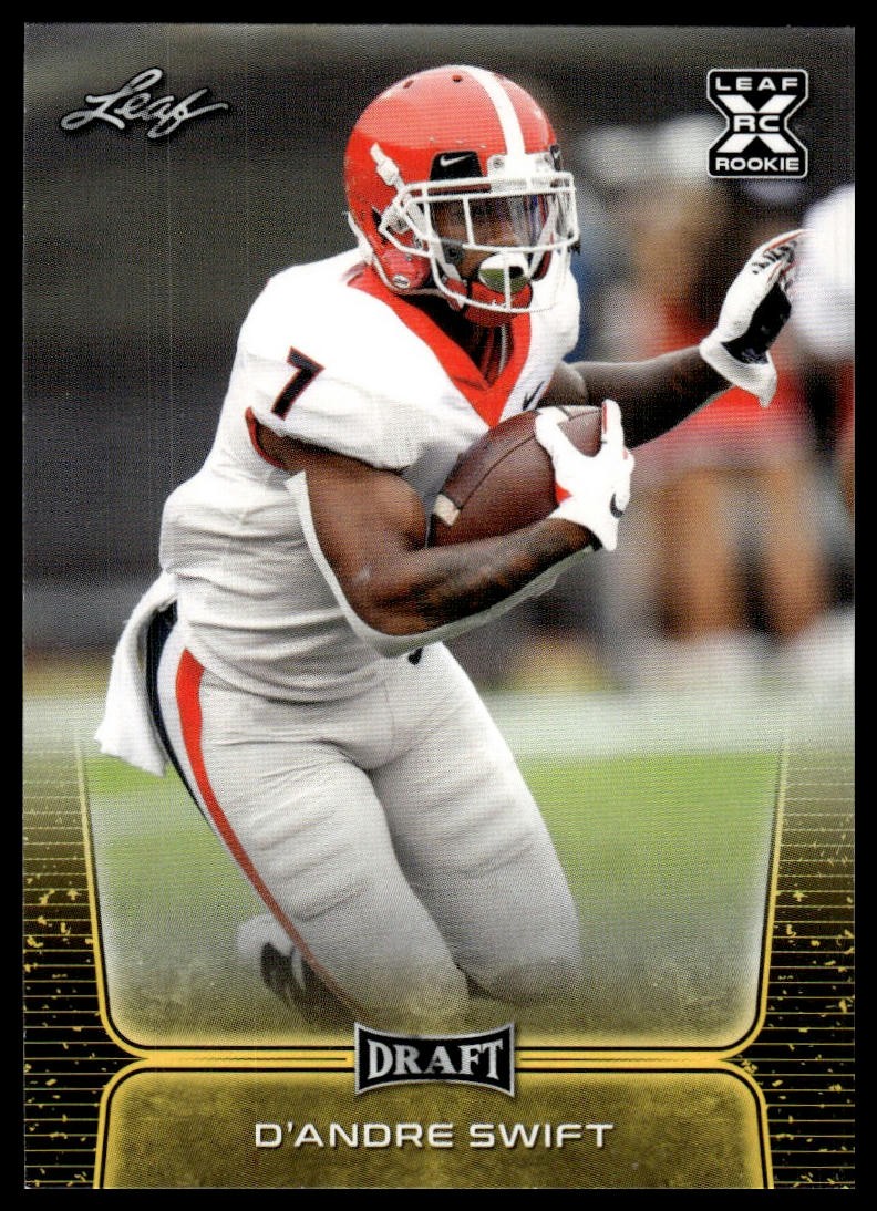 2020 Leaf Draft D'Andre Swift #10 Gold