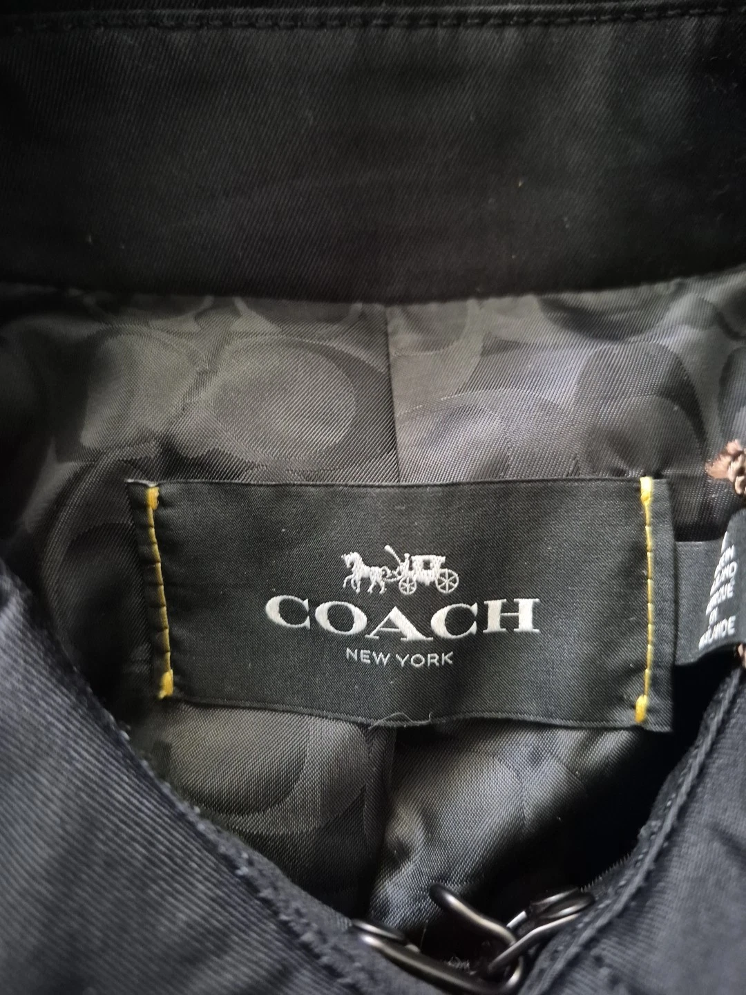 Cappotto doppiopetto donna nuovo con etichette Coach Taglia: Medium Nero
