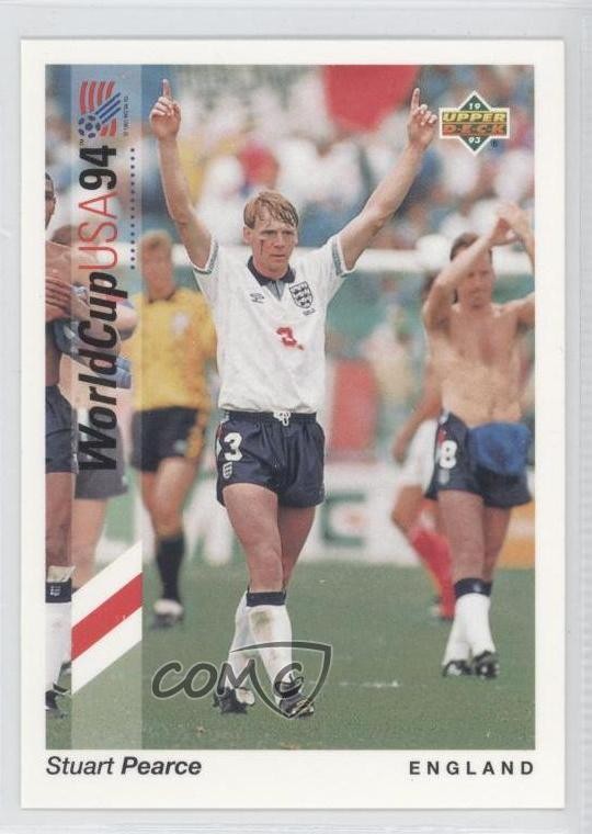 1993 Upper Deck World Cup 94 Preview English/Spanish Stuart Pearce #78 0a1