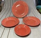 Fiesta Millennium Persimmon Pieces 1-10.5” Plate, 2-9” Bowls, 1-7” Bowl