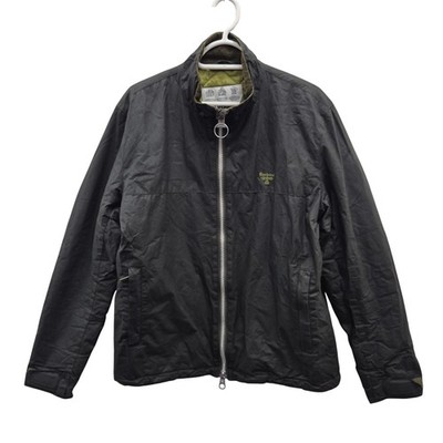 Barbour Beacon District Wax wasserdichte Jacke grün gesteppt Regenmantel Medium
