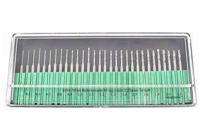 Precision mechanics Spiral drills Assortment Form 203 0.50-2.3 mm 30 pieces