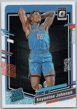 2023-24 Panini Donruss Optic Rated Rookie Keyontae Johnson Card RC #237 Thunder. rookie card picture