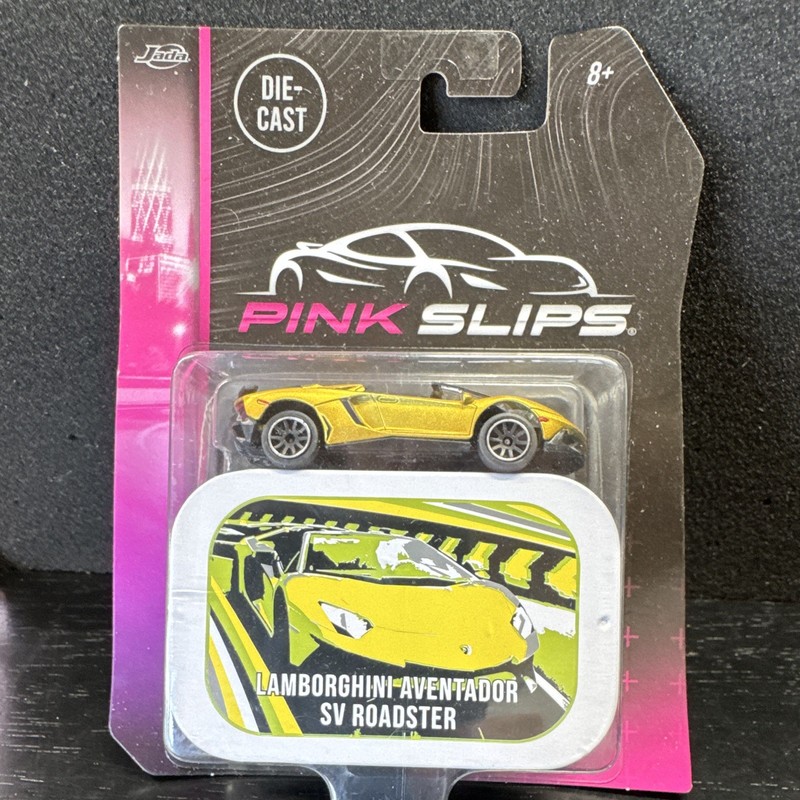 Jada Toys Pink Slips Aventador SV Roadster 1:64 Gold Unopened