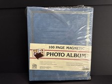 Pioneer Magnetic Photo Album LM-100 10"X11.5"-100 Pages Light Blue NOS