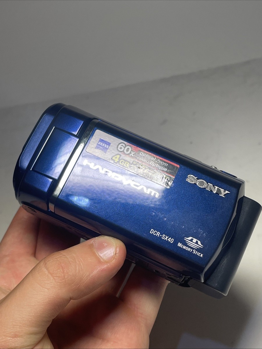 Sony Handycam DCR-SX40 8GB Digital Camcorder - Tested No Charger