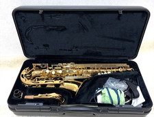 YAMAHA YAS-275 Alto Saxophone Gold Lacquer Tested Working w/ Case