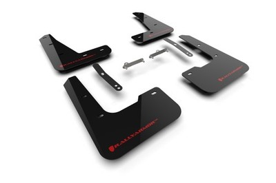 Rally Armor 24-26 Hyundai Elantra N/N Line Black Mud Flap with Red Logo   Fits