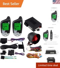 Advanced 2-way Car Alarm With Lcd Monitor Microwave Sensor - Universal Fit