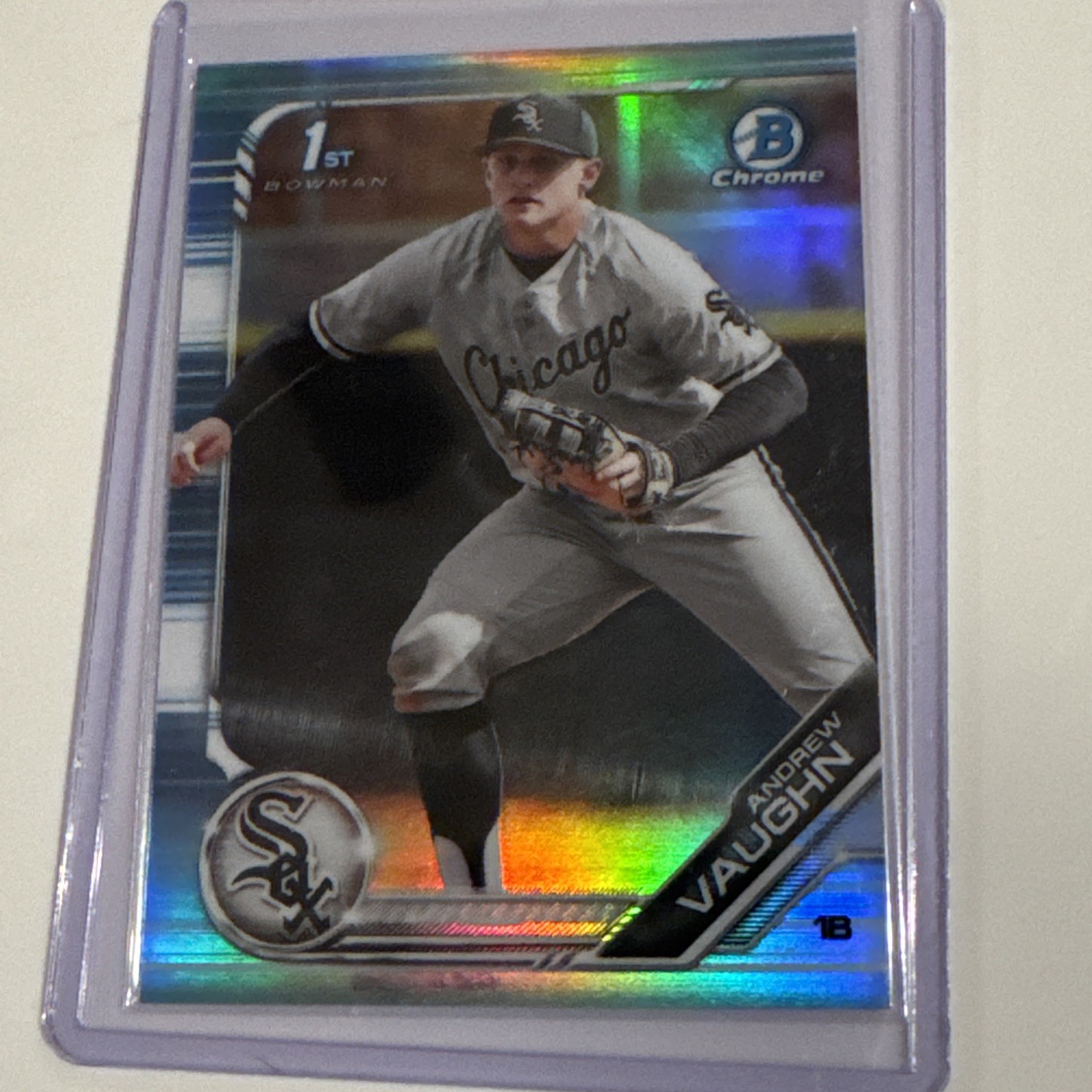 2019 Bowman chrome Andrew Vaughn 1st Sky Blue #BCD 100