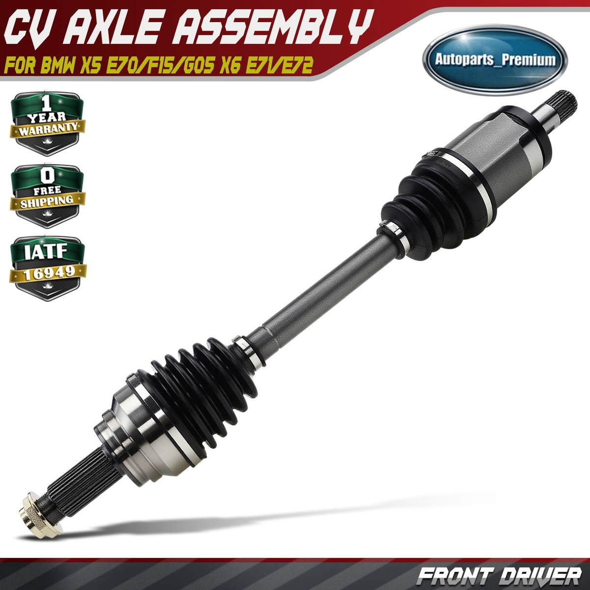 Yue 71G上下 E70/L CV Axle Shaft Assembly for BMW X5 E70/F15/G05 X6 E71/E72 Front