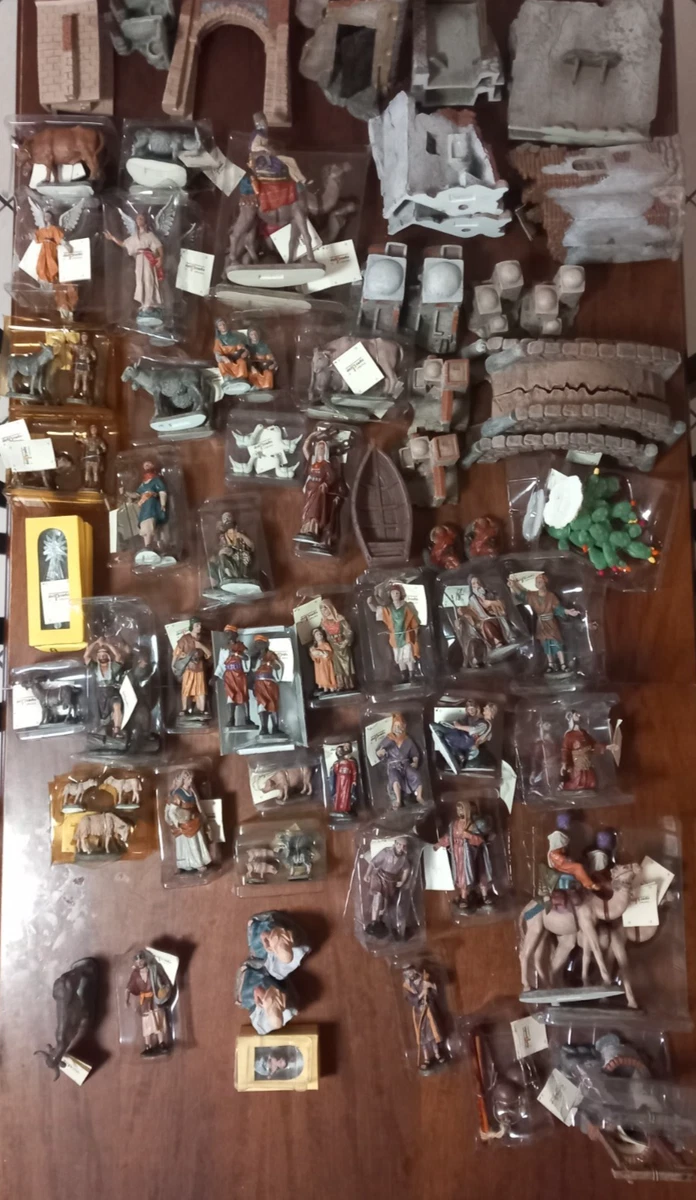 FADEDA Asino/altezza: 10 cm/dipinta a mano/figurine di presepe fedeli ai dettagli, decorazione da tavolo di Natale accessori presepe